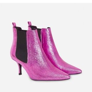 Anine Bing Crackle Pink Stevie Boots